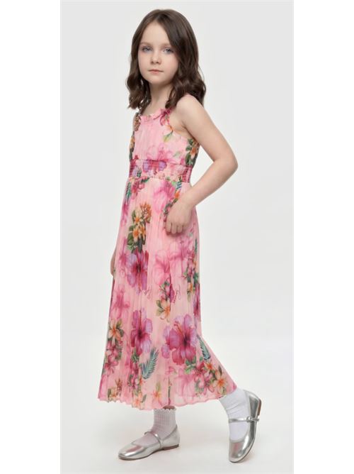chiffon sl dress pleated dress GUESS | J6GK11 WA2T0P9LB